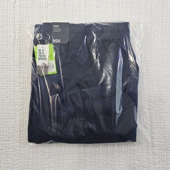 DSG Daily Jogger Men's 2XL Navy Blue Elastic Waist NEW Cuffed Hem NWT Zipper Pkt - Picture 16 of 16